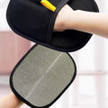 Electrostatic Pet Hair Removal Gloves Brush , Double-Sided Pet Grooming Glove