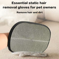 Electrostatic Pet Hair Removal Gloves Brush , Double-Sided Pet Grooming Glove