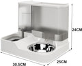 2-in-1 Pet Feeder & Water Dispenser Bowl – Automatic Food & Water Dispenser for Dog & Cat Self Feeding