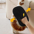 Electrostatic Pet Hair Removal Gloves Brush , Double-Sided Pet Grooming Glove